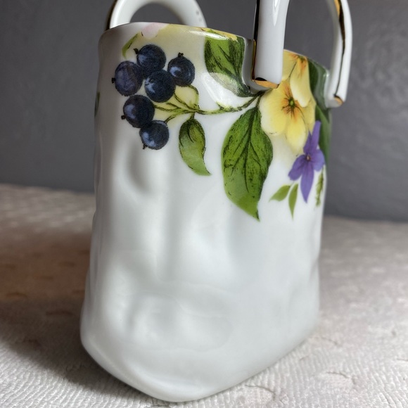Vintage NAPCO Porcelain Handled Bag Trinket Holder - Collectible - Picture 4 of 13